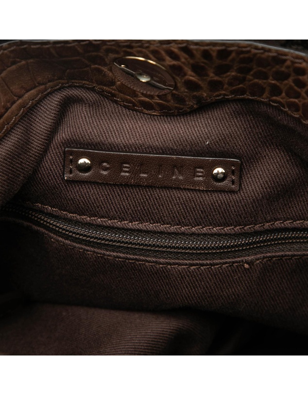 Pre-Loved by Azura Reborn - Pre-Loved Embossed Leather Trimmed Macadam Canvas Vertical Tote
