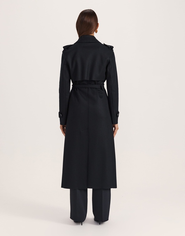 SABA - Karla Wool Longline Trench Coat