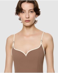 Paris Georgia - Heart Singlet With Pebble
