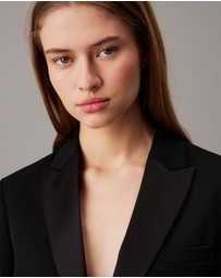 Calvin Klein - Wool Twill Tuxedo Blazer
