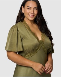 Sunday In The City - Electric Guitars Maxi Dress