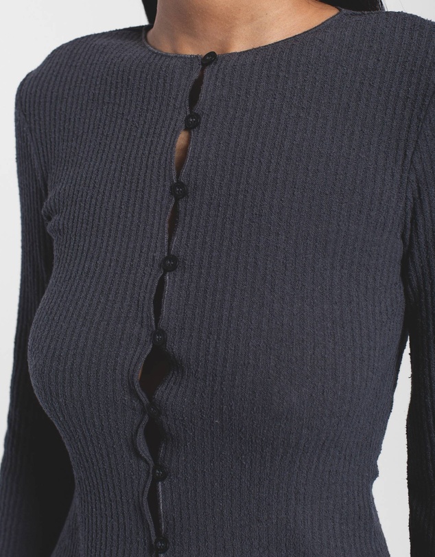 Dr Denim - Erica Button Rib Top