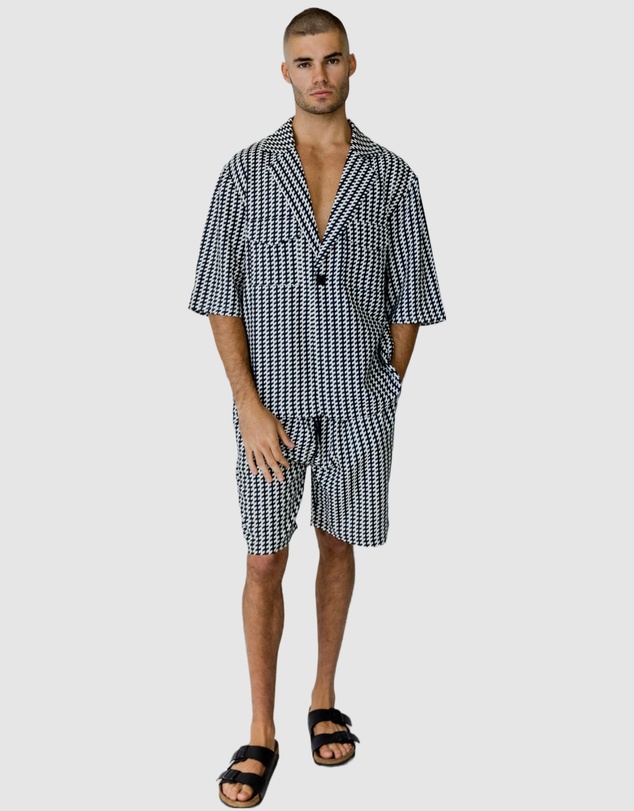 Justin Cassin - Mulholland Print Short Sleeve Shirt