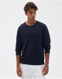 AERE - Lightweight Organic Cotton Crew Neck Knit Jumper