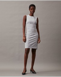 Calvin Klein - Slim Wool Blend Shift Dress