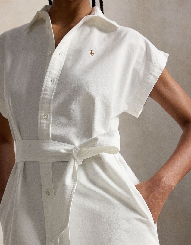 Polo Ralph Lauren - Belted Cotton Oxford Shirtdress