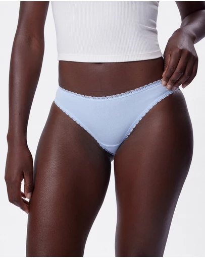 Bras N Things - Lyra Brazilian Knicker - Light Blue