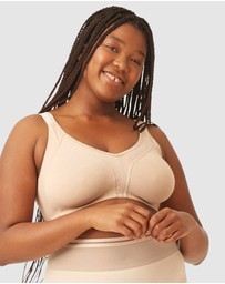 Naturana - Side Smoothing Organic Cotton Wirefree Minimiser Bra