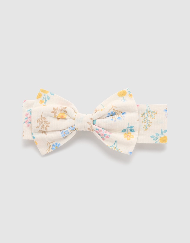 Purebaby - Bow Headband-Kids-Babies