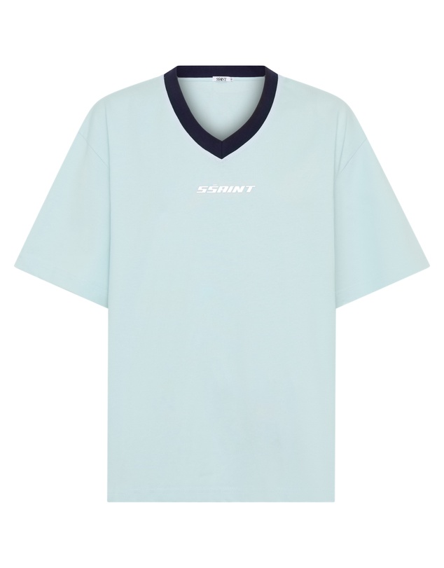SSAINT - Reflective V Neck Tee Mint