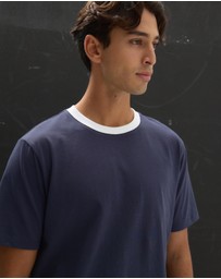 AERE - Contrast Collar T-Shirt