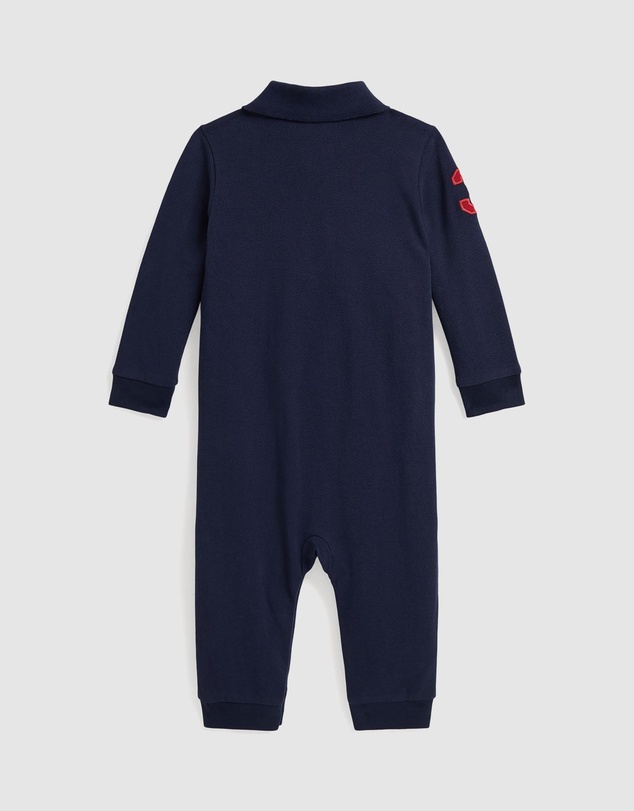 Polo Ralph Lauren - Big Pony Cotton Mesh Polo Coverall - Babies