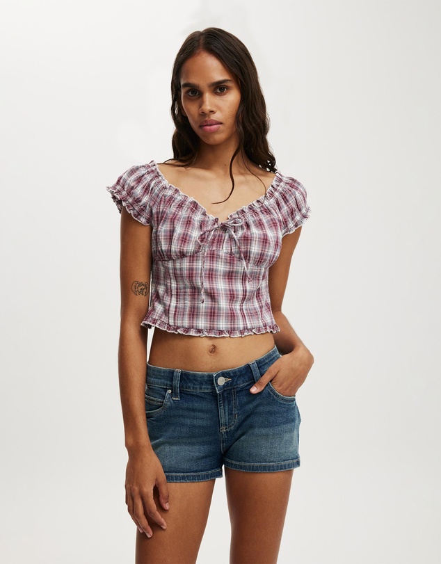 Cotton On - Greta Frill Sleeve Blouse
