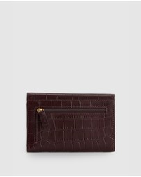 Evity - RFID Lila Croc Emboss Med Wallet