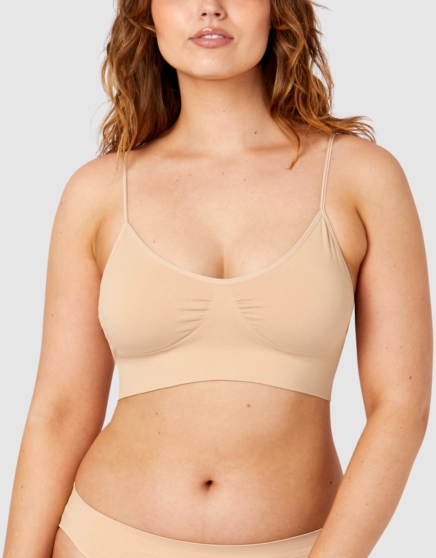 Ambra - 2 Pack Bare Essentials Recycled Nylon Padded Wirefree Bra