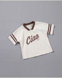 Tiny Trove - Ciao Smiley Relaxed Tee - Babies-Kids