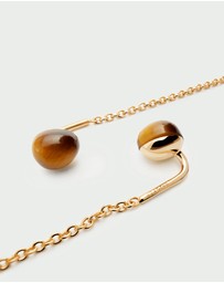 PDPAOLA - Tiger Eye Lyra Earrings