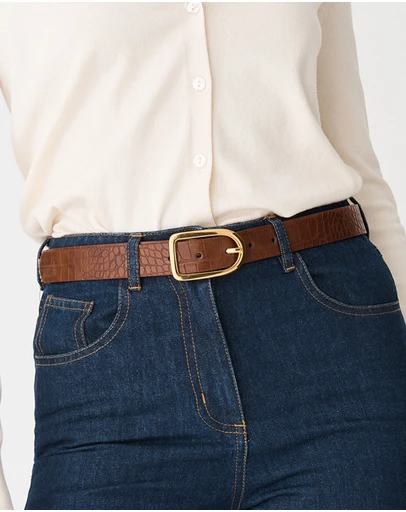 Forcast - Geneva Croc Belt