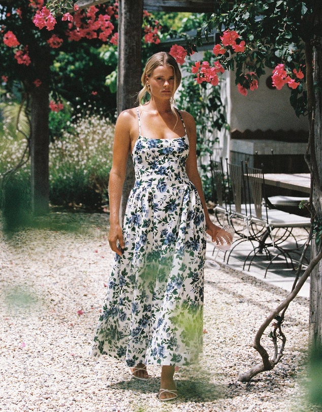 Peony - Panelled Midi Dress