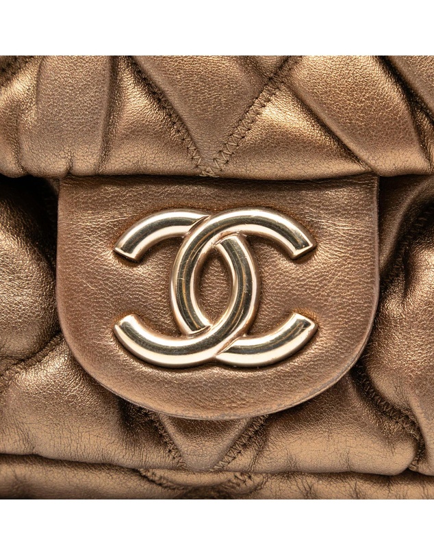 Pre-Loved by Azura Reborn - Pre-Loved CC Lambskin Bubble Quilt Flap