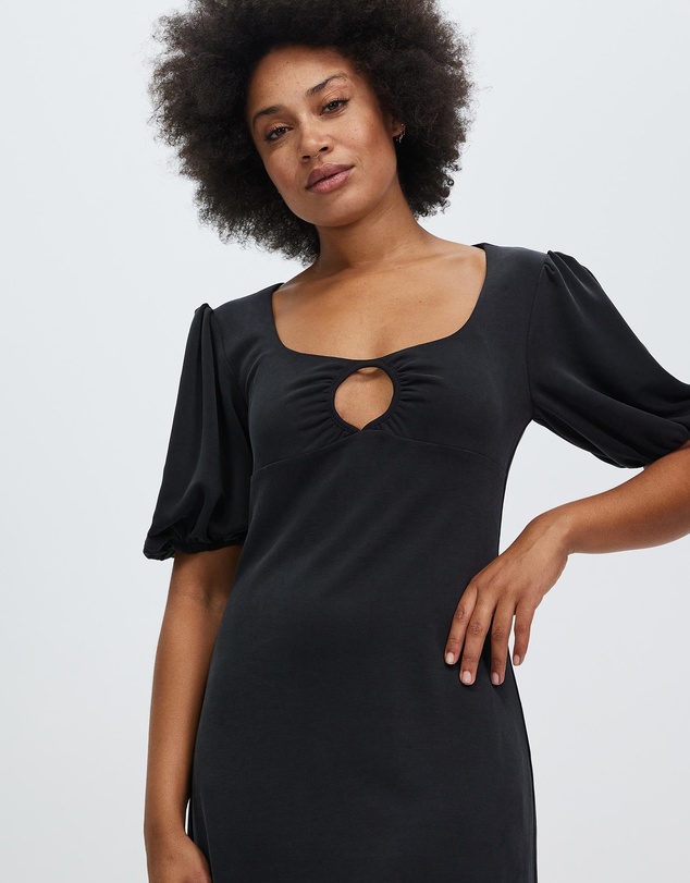 Third Form - Marble Balloon Sleeve Mini Dress