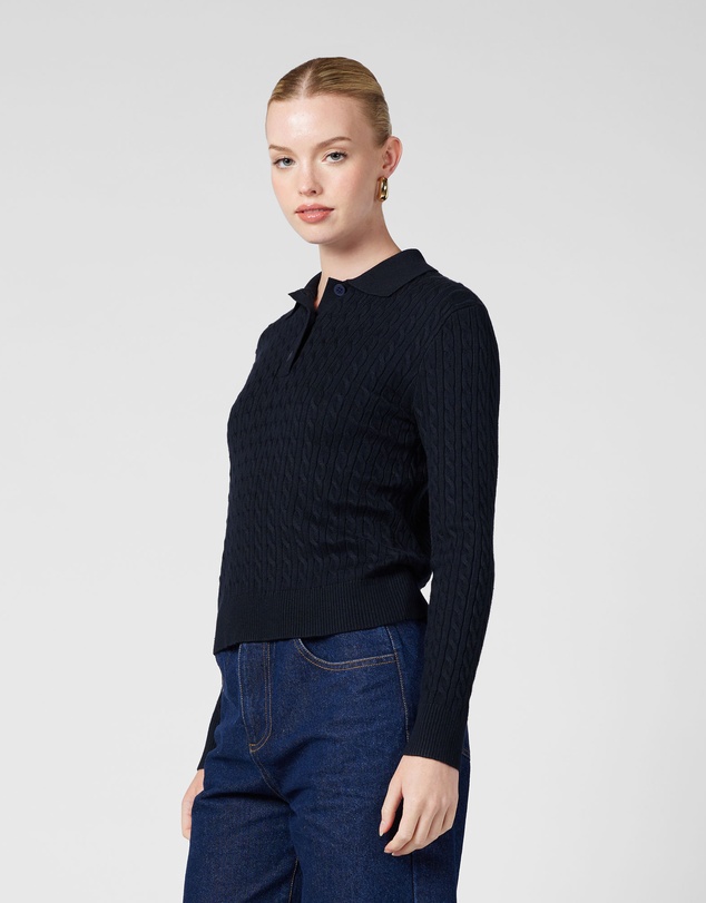 MVN - Arlo Polo Knit Top