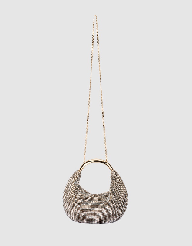 Olga Berg - Pixie Crystal Mesh Bag