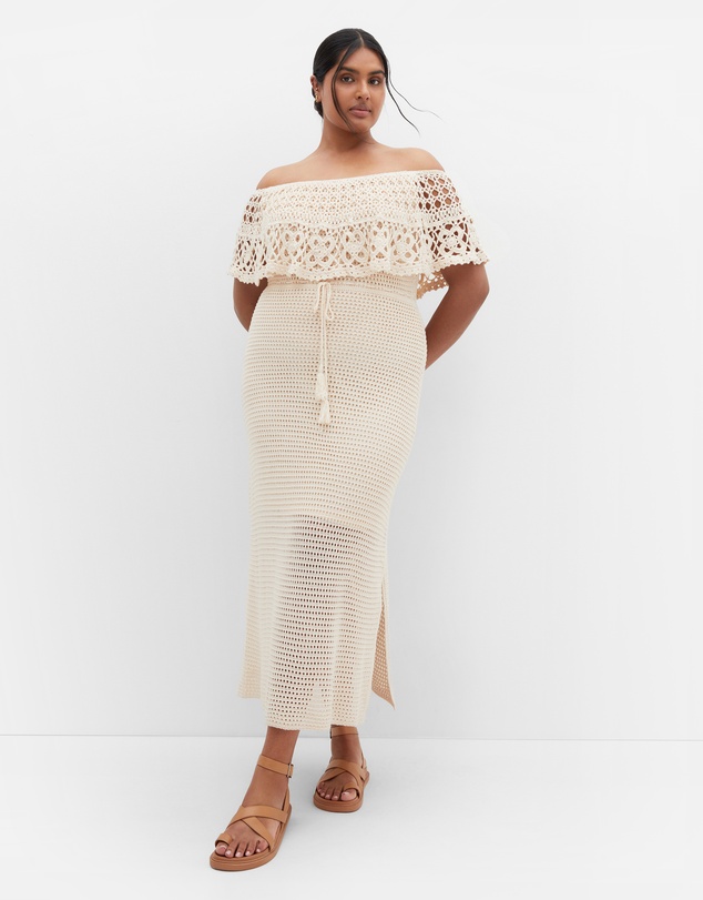 City Chic - Callie Crochet Dress