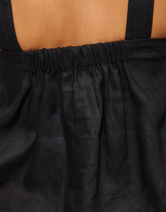 AERE - Elodie Linen Cross Front Top