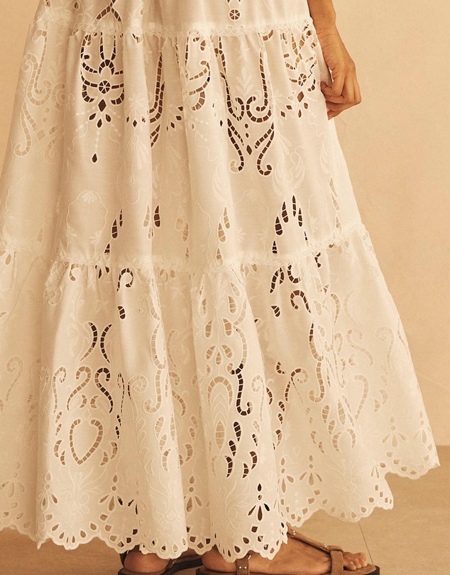 AUR OCEA - Merletti Lace Panelled Maxi Dress