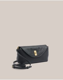 VESTIRSI - Sloane Black Leather Convertible Clutch
