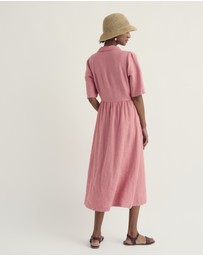 Seasalt - Seasalt Cornwall Pink Fen Violet Linen Midi Dress