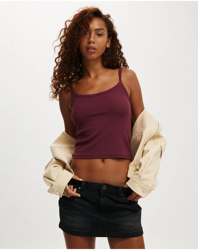 Cotton On - Micro Low Denim Skirt