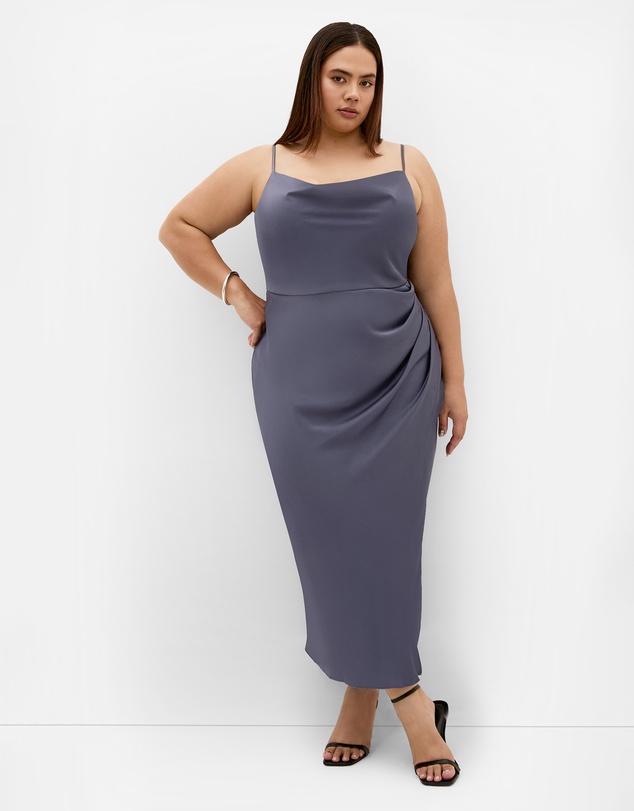 City Chic - Mali Cowl Neck Slip Dress
