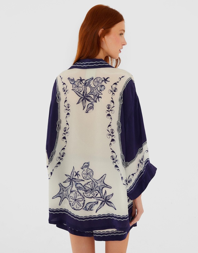 Farm Rio - Coast Scarf Off-White Shirt