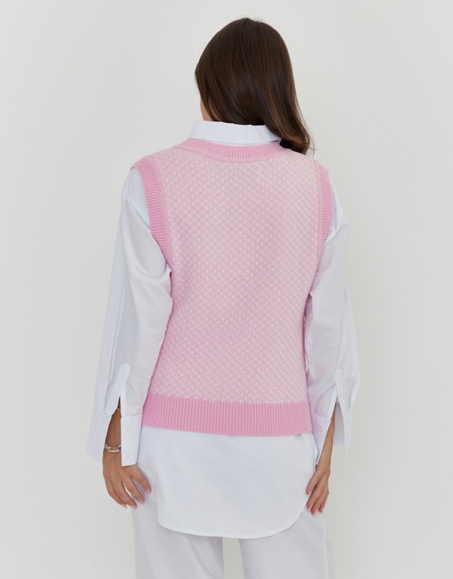 ALEXANDRA - Lula Knit Vest Pink