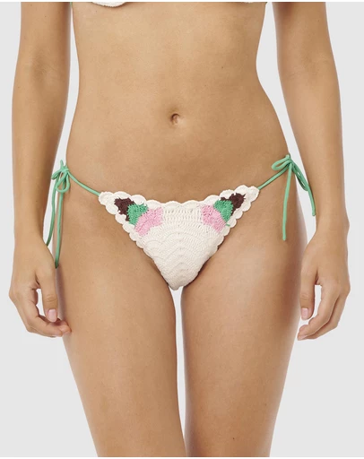 Rip Curl - Luau Crochet Tie Side Cheeky Bikini Bottoms