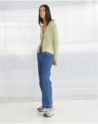 DRICOPER DENIM - Dani Sage Green Tencel Cardigan