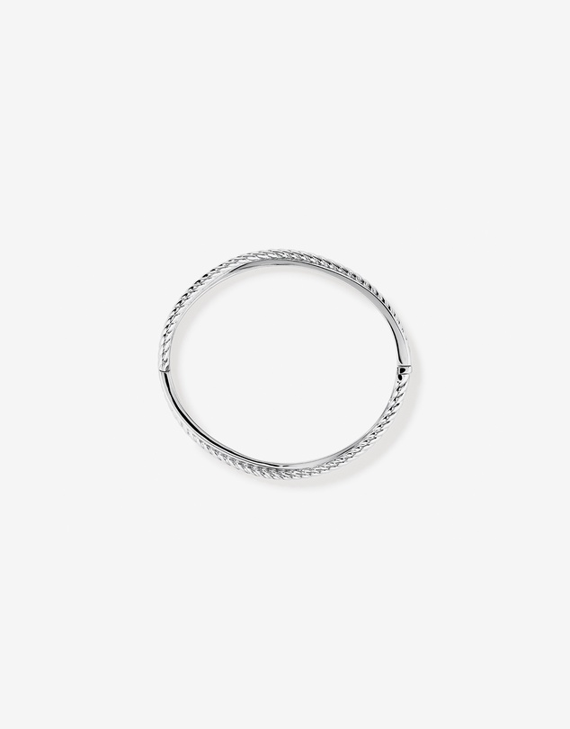 Michael Hill - 63mm Twist Bangle in Sterling Silver