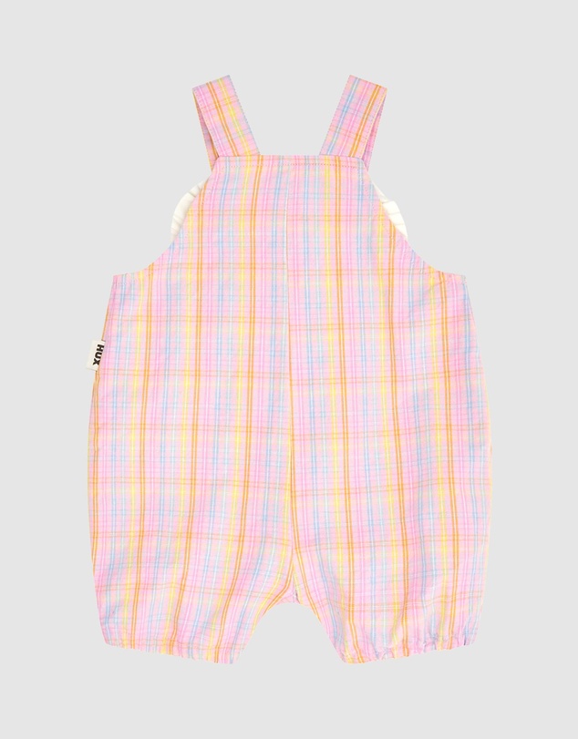 Huxbaby - Seaside Rainbow Stripe Shortalls - Babies