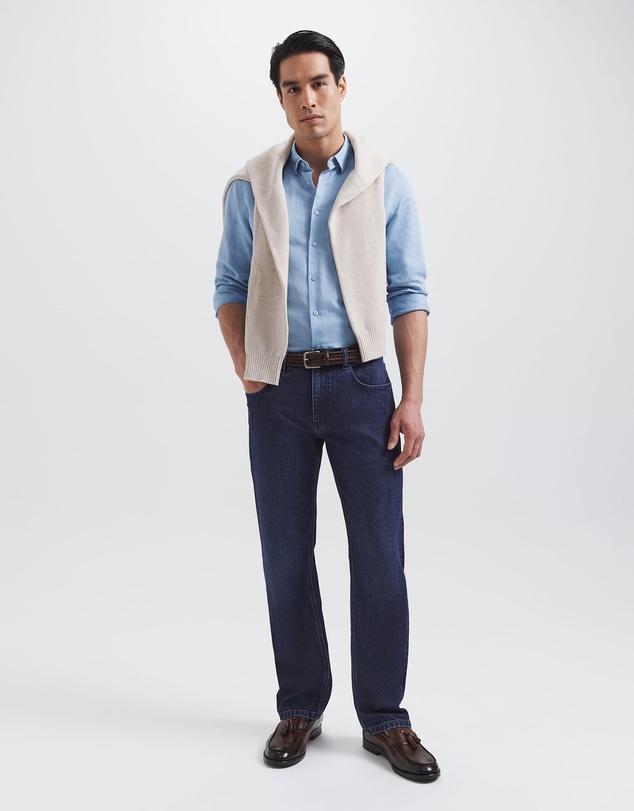 SABA - Reeves Long Sleeve Classic Linen Cotton Shirt