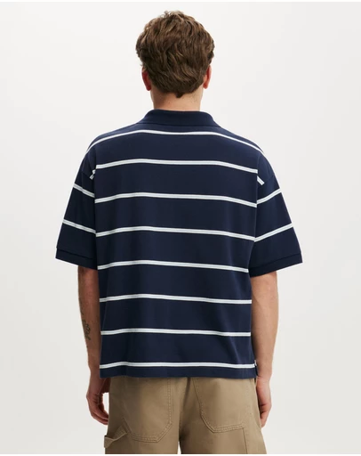 Cotton On - Box Fit Short Sleeve Polo