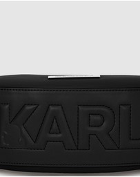 Karl Lagerfeld - Ikon Smooth Halfmoon Shoulder Bag