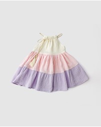 WITH LOVE FOR KIDS - Cotton Muslin Dress - Babies - Kids