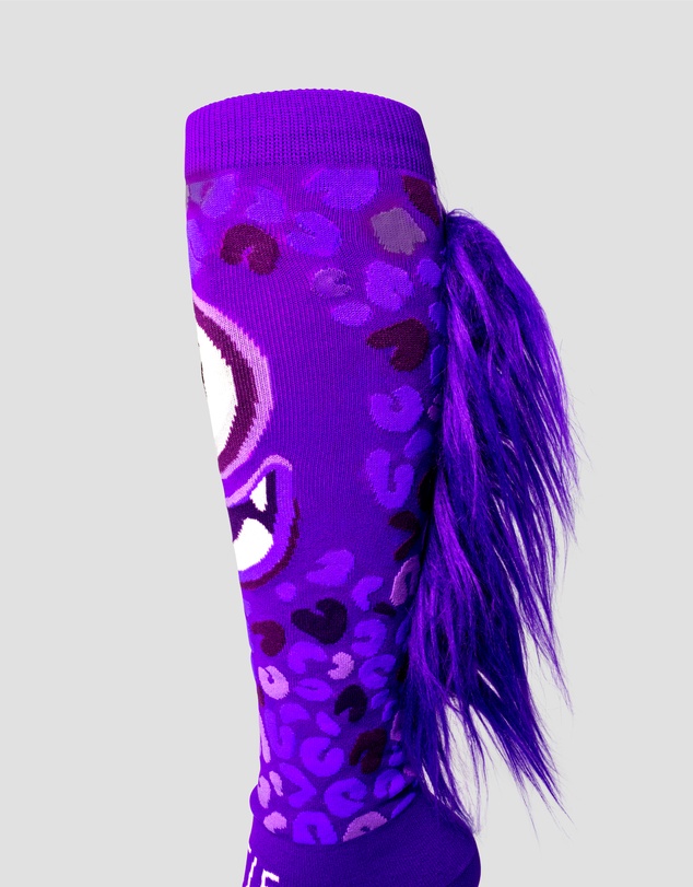 Crazy Skates - Crazy Socks Monster Purple Knee-High Socks