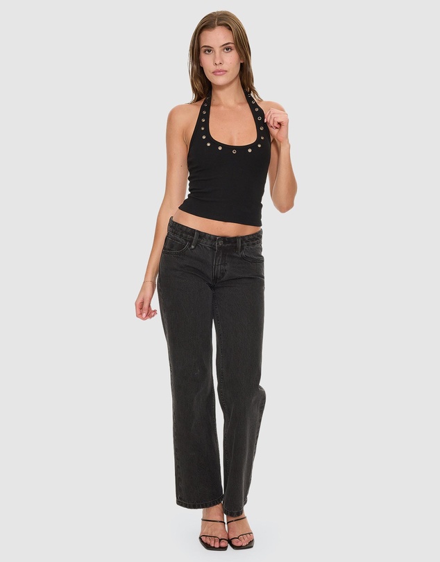 Thrills - Living Easy Eyelet Halter Top