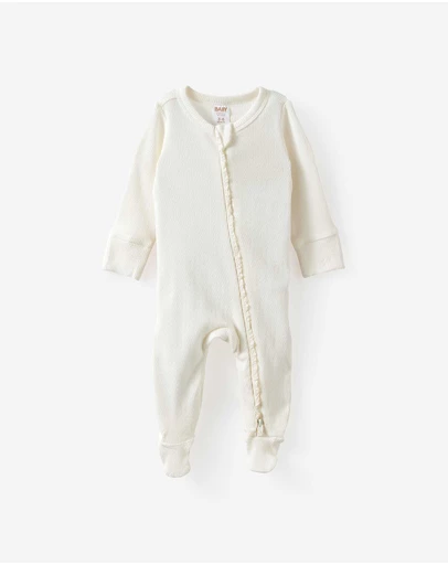 Cotton On Kids - Littlie Organic Long Sleeve Zip Romper