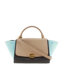 Pre-Loved by Azura Reborn - Pre-Loved Small Tricolor Leather Trapeze Satchel