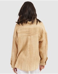 CAMIXA - Exalina Oversized Crinkle Linen Shirt