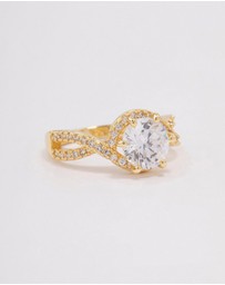 Lovisa - Gold Plated Round Infinity Halo Ring